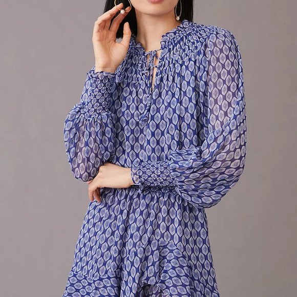 Anthropologie Dresses & Skirts - Blue Patterned Anthropologie NWOT Tunic-Dress